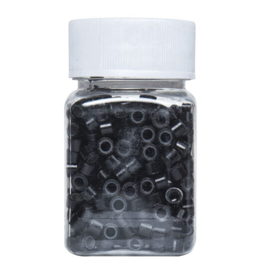 MC frasco de grapas con silicon 500 pz negro