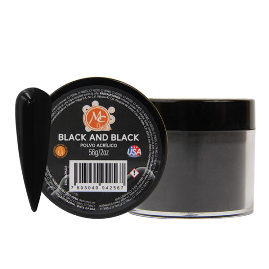 MC polvo acrilico black and black 2 oz