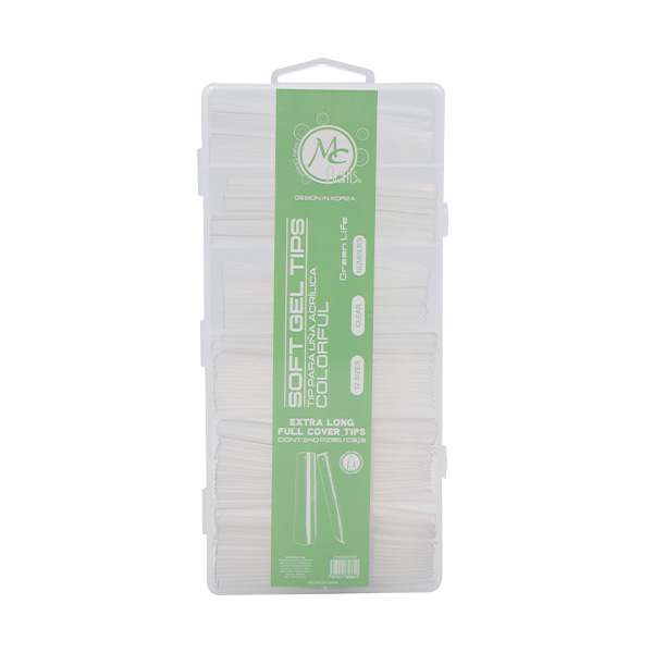 Tips square xxl luna completa 240 pz green lift