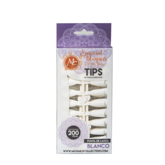 MC tip 200 pz punta de lanza blanco