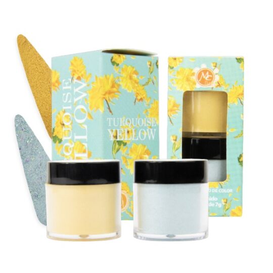 MC coleccion turquoise/yellow 2 pz
