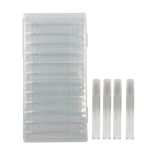 MC colorful 12 tubos almacenadores multiusos transparente