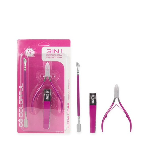 MC colorful set manicura 3 en 1 little rose