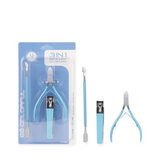 MC colorful set manicura 3 en 1 ocean blue